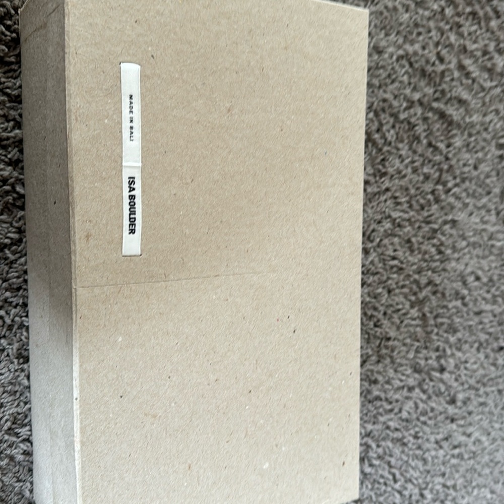 Size 37 Isa Boulder Garter High Heels . Brand new tags and box included